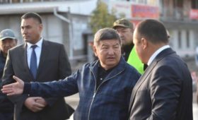 Акылбек Жапаров ознакомился с ходом реконструкции ряда улиц в Джалал-Абаде