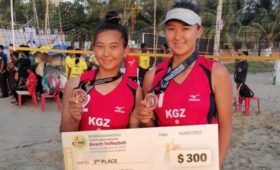 Волейболистки из Кыргызстана завоевали бронзу на зональном чемпионате Азии в Бангладеш. Фото