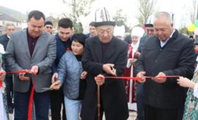 В Бишкеке  открылся новый сквер и велодорожка