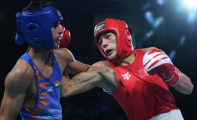 Фоторепортаж — Финальный бой Дилербека Садирова на юношеском чемпионате Азии