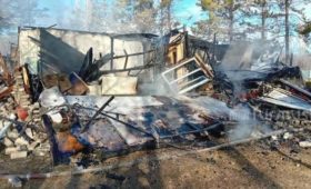 Огонь полностью уничтожил здание ГСВ: Ущерб составил около 6 000 000 сомов (фото)