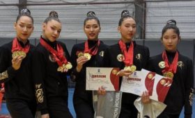 В Бишкеке прошел чемпионат по художественной гимнастике. Победители 