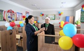 В Узгенском районе открыли новую школу. Участвовал Акылбек Жапаров