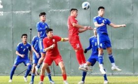 Сборная Кыргызстана (U-17) сыграла вничью с Кувейтом. Фото