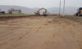 Полным ходом идет строительство объездной  дороги вокруг города Узген