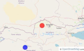 Вблизи Бишкека зарегистрировано землетрясение силой около 3-х баллов