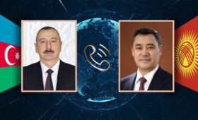 Садыр Жапаров поздравил Ильхама Алиева с победой на внеочередных президентских выборах в Азербайджане