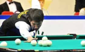 Два бильярдиста из Кыргызстана вышли в четвертьфинал чемпионата мира в Бишкеке