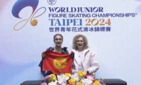 Фигуристка из Кыргызстана впервые выступила на мировом чемпионате в Китае