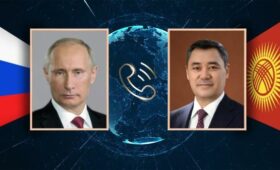 Садыр Жапаров поздравил Владимира Путина с переизбранием на пост президента России