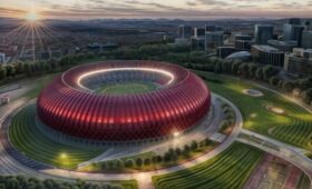 Опубликованы эскизы нового стадиона в Бишкеке