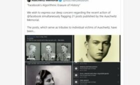 “Фейсбук” заблокировал записи музея Освенцима