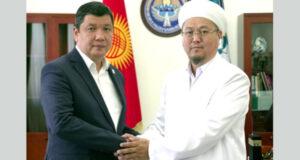 Мэр Бишкека встретился с муфтием Кыргызстана