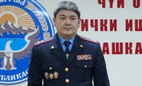 Личному составу ГУВД Чуйской области представили нового руководителя Каныбека Абдырахманова