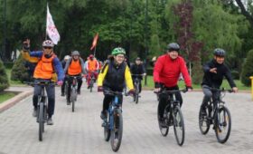 В столице состоялся велопробег, посвященный дню рождения Бишкека