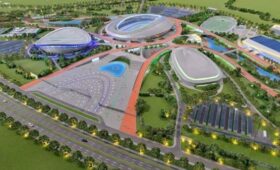 Глава Кабмина Акылбек Жапаров ознакомился с проектами олимпийского городка в Ташкенте 