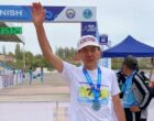68-летний генерал-майор милиции в отставке в третий раз подряд занял 1 место на марафоне на Иссык-Куле