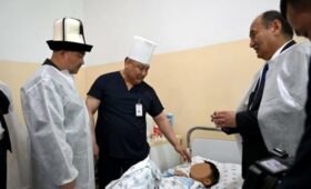 Спикер парламента и глава Минздрава навестили детей, пострадавших в Сузаке