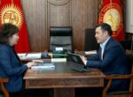Президент Садыр Жапаров принял омбудсмена Джамилю Джаманбаеву