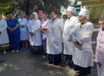 Коллектив Ошской детской противотуберкулезной больницы выступил против строительства на их территории многоэтажного дома под госипотеку 