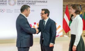 Садыр Жапаров принял участие в саммите «Спорт для устойчивого развития. Быстрее, выше, сильнее – вместе для лучшего будущего» в Париже