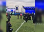 Видео — Садыр Жапаров забил гол во время открытия учебно-тренировочной базы ФК «Мурас Юнайтед»