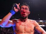 «Кровь на ковре, подбитый глаз»: как Мыктыбек Оролбай уулу сражался в UFC. Фоторепортаж