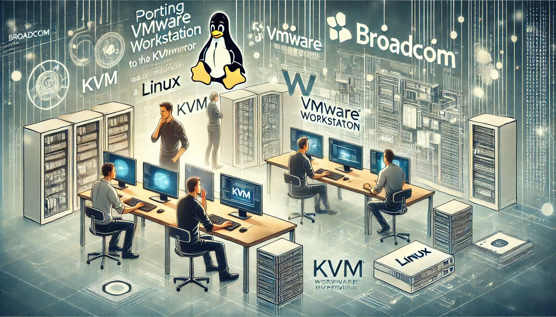 broadcom vmware kvm