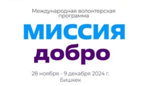 Международная волонтерская программа “Миссия ДОБРО” снова в Кыргызстане