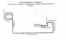 В Бишкеке с 30 января начнет курсировать новый автобусный маршрут №33