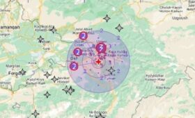 В Ошской области зарегистрировано землетрясение силой 3 балла