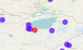 На юге Иссык-Кульской области произошло землетрясение силой 3 балла в эпицентре