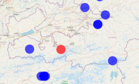 В Баткенской области произошло землетрясение силой 3 балла в эпицентре