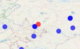 В Жалал-Абадской области вечером произошло землетрясение силой около 3,5 балла