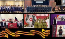 Школьники из КР приняли участие в международном телемосте ко Дню Победы