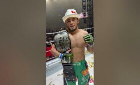 Кыргызстанский боец Ражабали Шайдуллаев завоевал чемпионский пояс в Японии