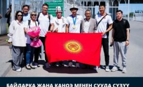 Сборная Кыргызстана по байдарке и каноэ прибыла из Китая