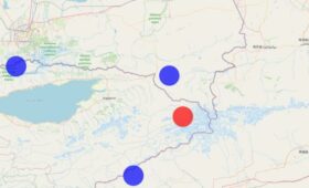 На востоке Кыргызстана утром произошло землетрясение силой 3 балла