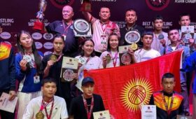 Кыргызстанцы взяли 13 медалей на молодежном чемпионате Азии по борьбе алыш