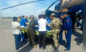 Пилоты сил противовоздушной обороны эвакуировали гражданина США из Нарын в Бишкек