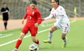 Женская сборная Кыргызстана играет с Индонезией в отборе Кубка Азии