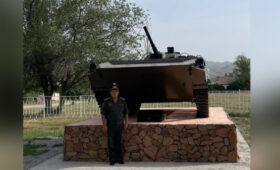 В Кеминском районе установили памятник защитникам Отечества. Фото