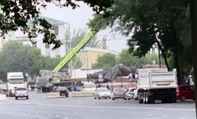 С центральной площади Оша  перенесли памятник Ленину