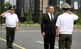 Садыр Жапаров открыл новое административное здание центрального аппарата ГКНБ