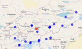 На кыргызско-узбекской границе произошло землетрясение силой 2,5 балла
