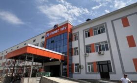 В городе Жалал-Абад достраивают здание для областного родильного дома