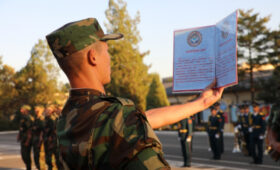 Ташиев поздравил первых курсантов Академии ГКНБ