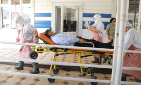 На КПП «Достук» прошли учения по готовности к ЧС в сфере здравоохранения