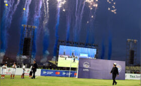 На реконструкцию футбольного стадиона «Манас» в Кара-Суу было направлено 274,5 млн сомов