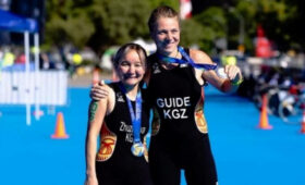 Гульназ Жузбаева выиграла золото Кубка мира по паратриатлону в Чили